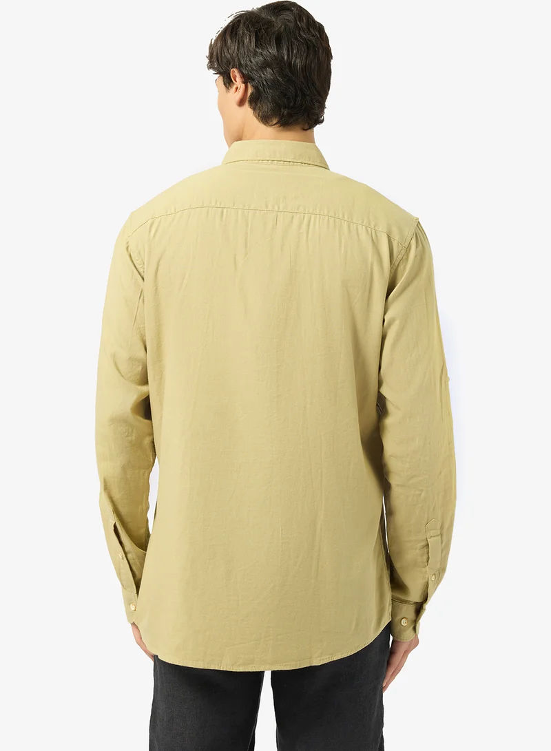 ريبلز مع نمشي Mens Cotton Long Sleeves Shirt